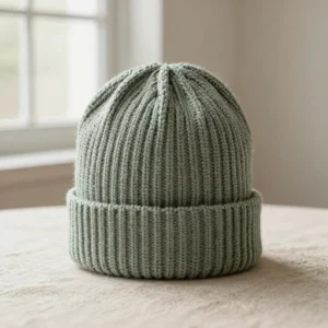 Sage Ribbed Beanie