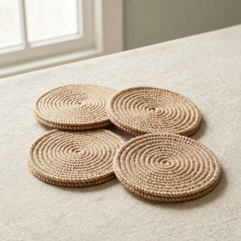 Cotton Knot Coasters