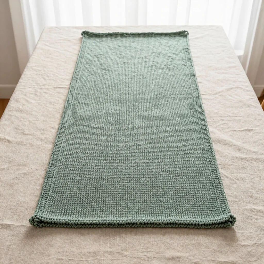 Sage Wool Table Runner